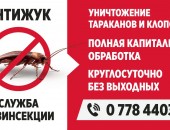 Фирма по борьбе с клопами в Тирасполе, организация по выведению тараканов в Приднестровье, служба по травле блох в ПМР